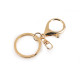 Keychain ring with carabiner - Black varnish (50 Pieces)