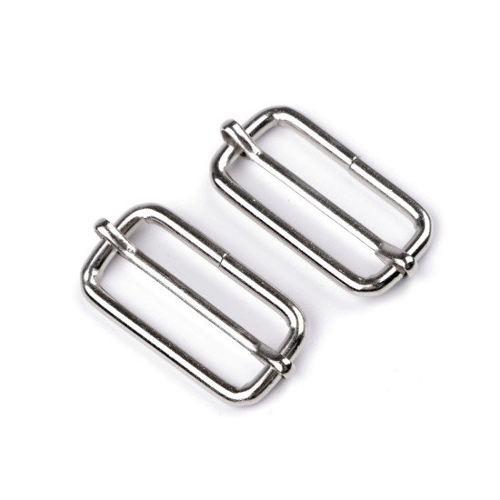 Adjustable slide buckle / buckle slider for webbings, width 38 mm - Black varnish (5 Pieces) Adjustable slide buckle / buckle slider for webbings, width 38 mm - Black varnish (5 Pieces)