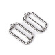 Adjustable slide buckle / buckle slider for webbings, width 38 mm - Black varnish (5 Pieces) Adjustable slide buckle / buckle slider for webbings, width 38 mm - Black varnish (5 Pieces)