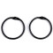Binder ring / metal book ring - Black varnish (100 Pieces)