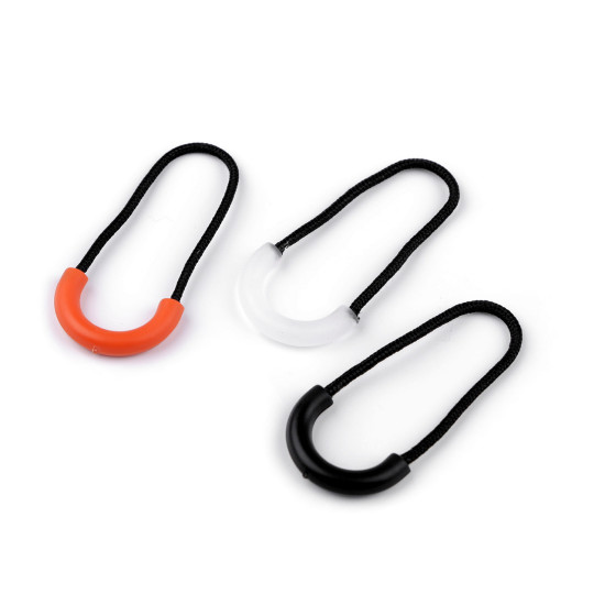 Tirette/boucle pour fermeture à glissière - Orange (10 Pièces)
