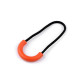 Tirette/boucle pour fermeture à glissière - Orange (10 Pièces)