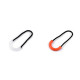Tirette/boucle pour fermeture à glissière - Orange (10 Pièces)