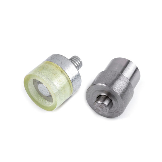 Aufsatz zum nieten von ösen mit steinchen, innen-ø 10 mm - Nickel (2 Sets) Aufsatz zum nieten von ösen mit steinchen, innen-ø 10 mm - Nickel (2 Sets)