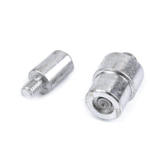 Aufsatz zum nieten von matten ösen, innen-ø 10 mm - Nickel (2 Sets) Aufsatz zum nieten von matten ösen, innen-ø 10 mm - Nickel (2 Sets)