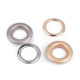 Eyelets / grommets with washer inner ø16 mm / outer ø27, matte - Nickel (33 Pairs) Eyelets / grommets with washer inner ø16 mm / outer ø27, matte - Nickel (33 Pairs)