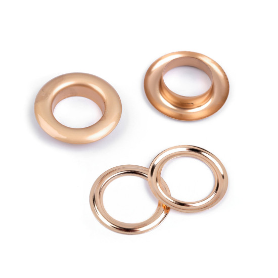 Eyelets / grommets with washer inner ø16 mm / outer ø27, matte - Nickel (33 Pairs) Eyelets / grommets with washer inner ø16 mm / outer ø27, matte - Nickel (33 Pairs)