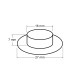 Eyelets / grommets with washer inner ø16 mm / outer ø27, matte - Nickel (33 Pairs) Eyelets / grommets with washer inner ø16 mm / outer ø27, matte - Nickel (33 Pairs)
