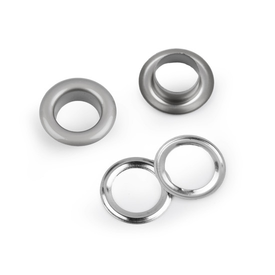 Eyelets / grommets with washer inner ø10 mm / outer ø17, matte - Pink gold (10 Pairs) Eyelets / grommets with washer inner ø10 mm / outer ø17, matte - Pink gold (10 Pairs)