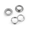 Eyelets / grommets with washer inner ø10 mm / outer ø17, matte - Nickel (10 Pairs)