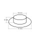 Eyelets / grommets with washer inner ø10 mm / outer ø17, matte - Pink gold (10 Pairs) Eyelets / grommets with washer inner ø10 mm / outer ø17, matte - Pink gold (10 Pairs)