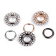 Eyelets / grommets with washer inner ø10 mm / outer ø22 mm "flower with crystals" - Black nickel (30 Pairs) Eyelets / grommets with washer inner ø10 mm / outer ø22 mm "flower with crystals" - Black nickel (30 Pairs)