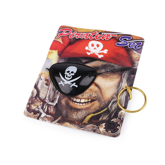 Carnival / party set - pirate - Black (1 Set) Carnival / party set - pirate - Black (1 Set)