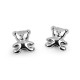 Końcówka metalowa do sznurka ø3,6 mm / ozdoba miś - Platyna (20 Sztuki) Końcówka metalowa do sznurka ø3,6 mm / ozdoba miś - Platyna (20 Sztuki)