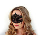 Carnival / masquerade lace eye mask - Black (50 Pieces)