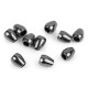 Capat metalic pentru snur ø3,5 mm / ornament - Lac negru (10 Bucăți) Capat metalic pentru snur ø3,5 mm / ornament - Lac negru (10 Bucăți)