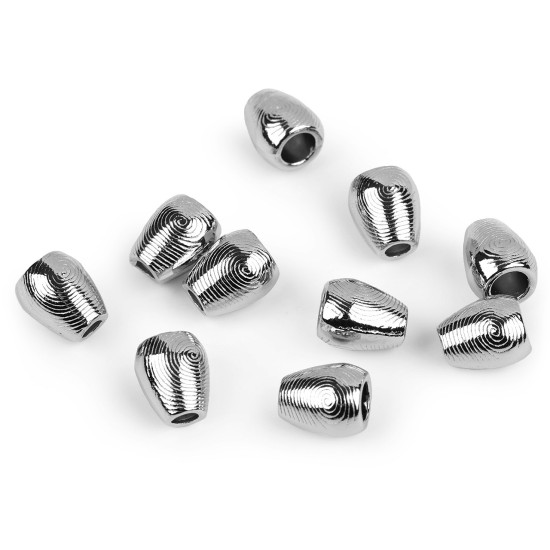 Capat metalic pentru snur ø3,5 mm / ornament - Lac negru (10 Bucăți) Capat metalic pentru snur ø3,5 mm / ornament - Lac negru (10 Bucăți)