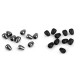 Capat metalic pentru snur ø3,5 mm / ornament - Lac negru (10 Bucăți) Capat metalic pentru snur ø3,5 mm / ornament - Lac negru (10 Bucăți)