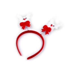 Bandeau de fête - renne - Rouge (1 Pièce)