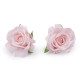 Artificial rose head ø5 cm - Pale pink (2 Pieces)
