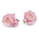 Artificial rose head ø5 cm - Pale pink (2 Pieces)