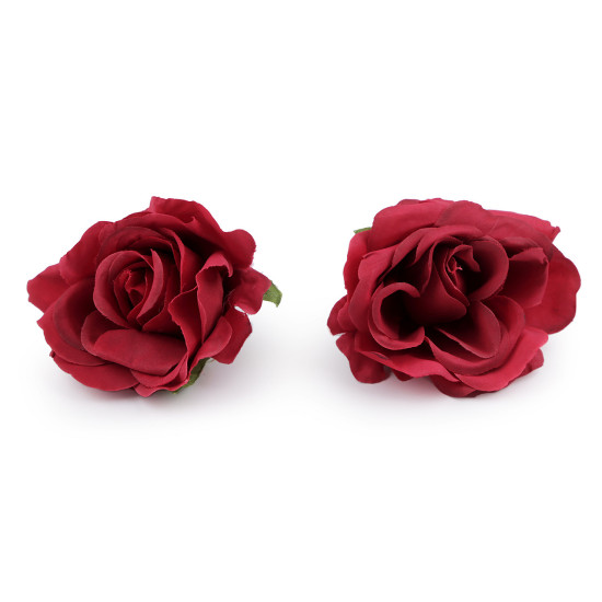 Artificial rose head ø5 cm - Pale pink (2 Pieces)