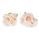 Artificial rose head ø5 cm - Pale pink (2 Pieces)