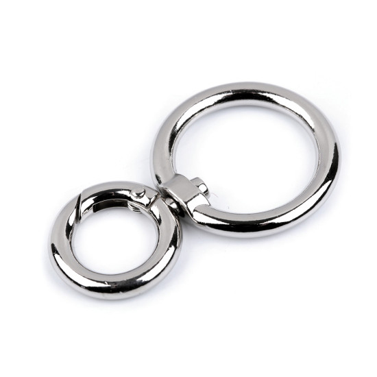 Fém forgós karabiner 25 mm-es befűző - Arany klasszik (3 Darabok) Fém forgós karabiner 25 mm-es befűző - Arany klasszik (3 Darabok)