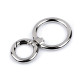 Fém forgós karabiner 25 mm-es befűző - Arany klasszik (3 Darabok) Fém forgós karabiner 25 mm-es befűző - Arany klasszik (3 Darabok)