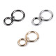 Fém forgós karabiner 25 mm-es befűző - Arany klasszik (3 Darabok) Fém forgós karabiner 25 mm-es befűző - Arany klasszik (3 Darabok)