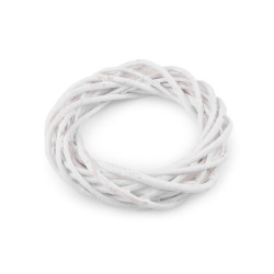 Wicker wreath ø20 cm - White (1 Piece)