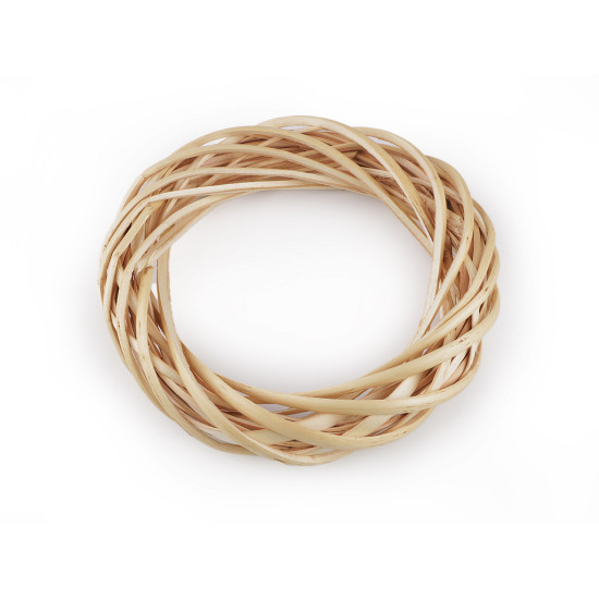 Wicker wreath ø20 cm - Natural light (1 Piece)