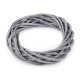 Wicker wreath ø25 cm - Grey (3 Pieces)