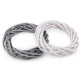 Wicker wreath ø25 cm - Grey (3 Pieces)