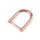 Anneau en d à visser pour confection de sacs à main, largeur 28 mm - Or rose (1 Pièce) Anneau en d à visser pour confection de sacs à main, largeur 28 mm - Or rose (1 Pièce)