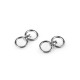 Anelli con occhielli girevoli, per borsetta, dimensioni: 17 x 33 mm - Oro rosa (100 Pezzi) Anelli con occhielli girevoli, per borsetta, dimensioni: 17 x 33 mm - Oro rosa (100 Pezzi)