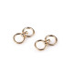 Anelli con occhielli girevoli, per borsetta, dimensioni: 17 x 33 mm - Oro rosa (100 Pezzi) Anelli con occhielli girevoli, per borsetta, dimensioni: 17 x 33 mm - Oro rosa (100 Pezzi)