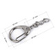 Metal keyring / keychain clip 18x48 mm - Nickel (5 Pieces)