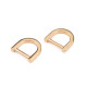 Anneau en d pour sacs à main, largeur 15 mm - Or rose (2 Pièces) Anneau en d pour sacs à main, largeur 15 mm - Or rose (2 Pièces)
