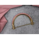 Anse métallique pour sac à main, 8 x 13 cm - Or classique (1 Pièce) Anse métallique pour sac à main, 8 x 13 cm - Or classique (1 Pièce)