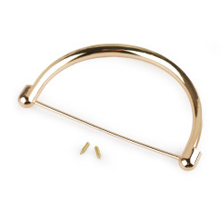Asa metálica para bolso 8x13 cm - Clásico de oro (20 Piezas)
