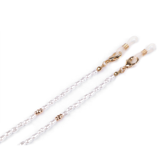 Cadena para gafas con perlas - Blanco (3 Piezas) Cadena para gafas con perlas - Blanco (3 Piezas)