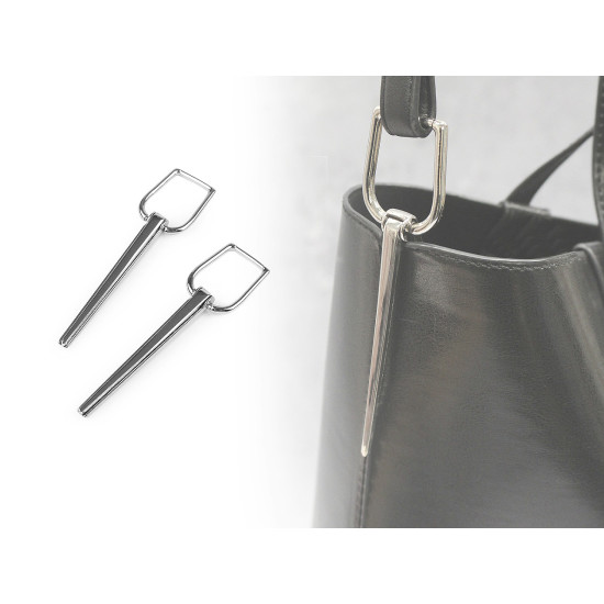 Accesoriu pentru genți 20 mm - Nichel (2 Bucăți) Accesoriu pentru genți 20 mm - Nichel (2 Bucăți)