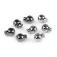 Butée de cordon métallique, 12 x 16 mm - Nickel noir (20 Pièces) Butée de cordon métallique, 12 x 16 mm - Nickel noir (20 Pièces)