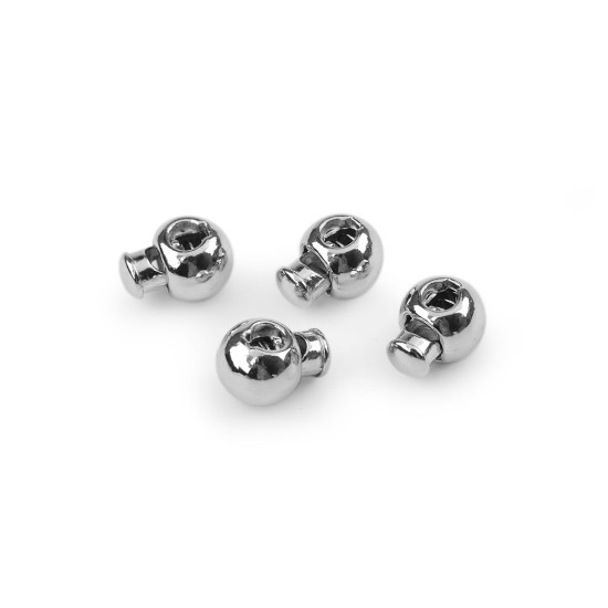 Butée de cordon métallique, 12 x 16 mm - Nickel noir (20 Pièces) Butée de cordon métallique, 12 x 16 mm - Nickel noir (20 Pièces)