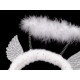 Opaska karnawałowa aniołek - White (4 Sztuki) Opaska karnawałowa aniołek - White (4 Sztuki)