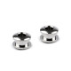 Screw back eyelet, inner ø5 mm / outer ø11 mm - Nickel (10 Pairs) Screw back eyelet, inner ø5 mm / outer ø11 mm - Nickel (10 Pairs)