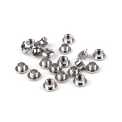 Screw back eyelet, inner ø5 mm / outer ø11 mm - Nickel (10 Pairs)