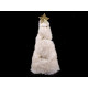 Albero di natale in pelliccia sintetica - Crema più chiaro (4 Pezzi) Albero di natale in pelliccia sintetica - Crema più chiaro (4 Pezzi)