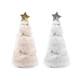 Albero di natale in pelliccia sintetica - Crema più chiaro (4 Pezzi) Albero di natale in pelliccia sintetica - Crema più chiaro (4 Pezzi)